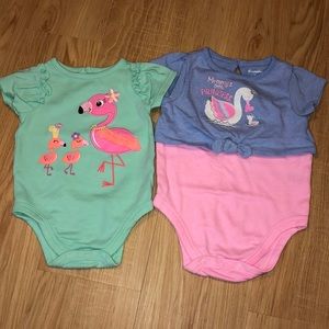 Garanimals girl’s onesies 0-3/3-6 months